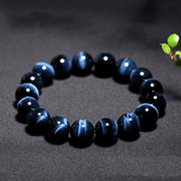 Bracelet en Oeil de Faucon Bleu | Lithothérapie Stéphanie